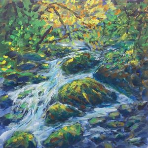 Cascade, Acrylic on Canvas - Sold