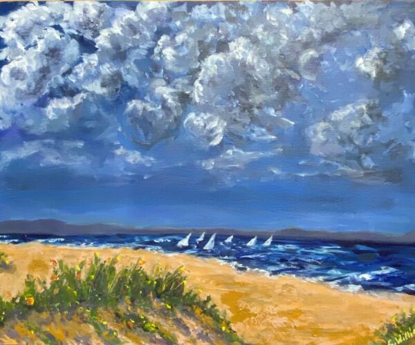 Regatta, Acrylic on canvas