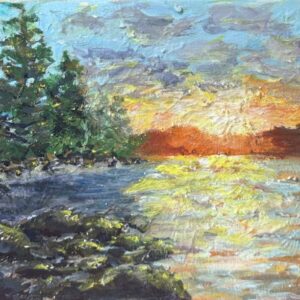 Warmth, Acrylic on linen. Sold