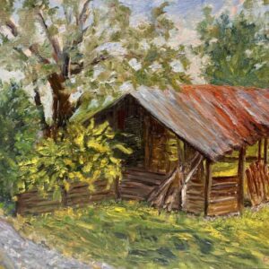 Abingdon Muster. Oil on linen panel