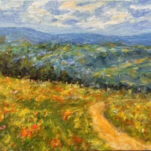 Blue Ridge View. Oil on linen panel