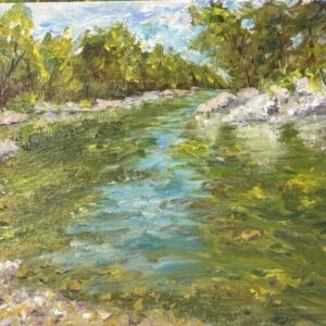 Holston Flow. Oil on linen panel