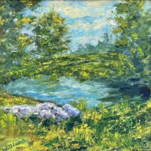 Belair Pond.  Oil on linen panel